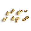 Pearl Rivets 7mm Crystal Gold Brushed Finish